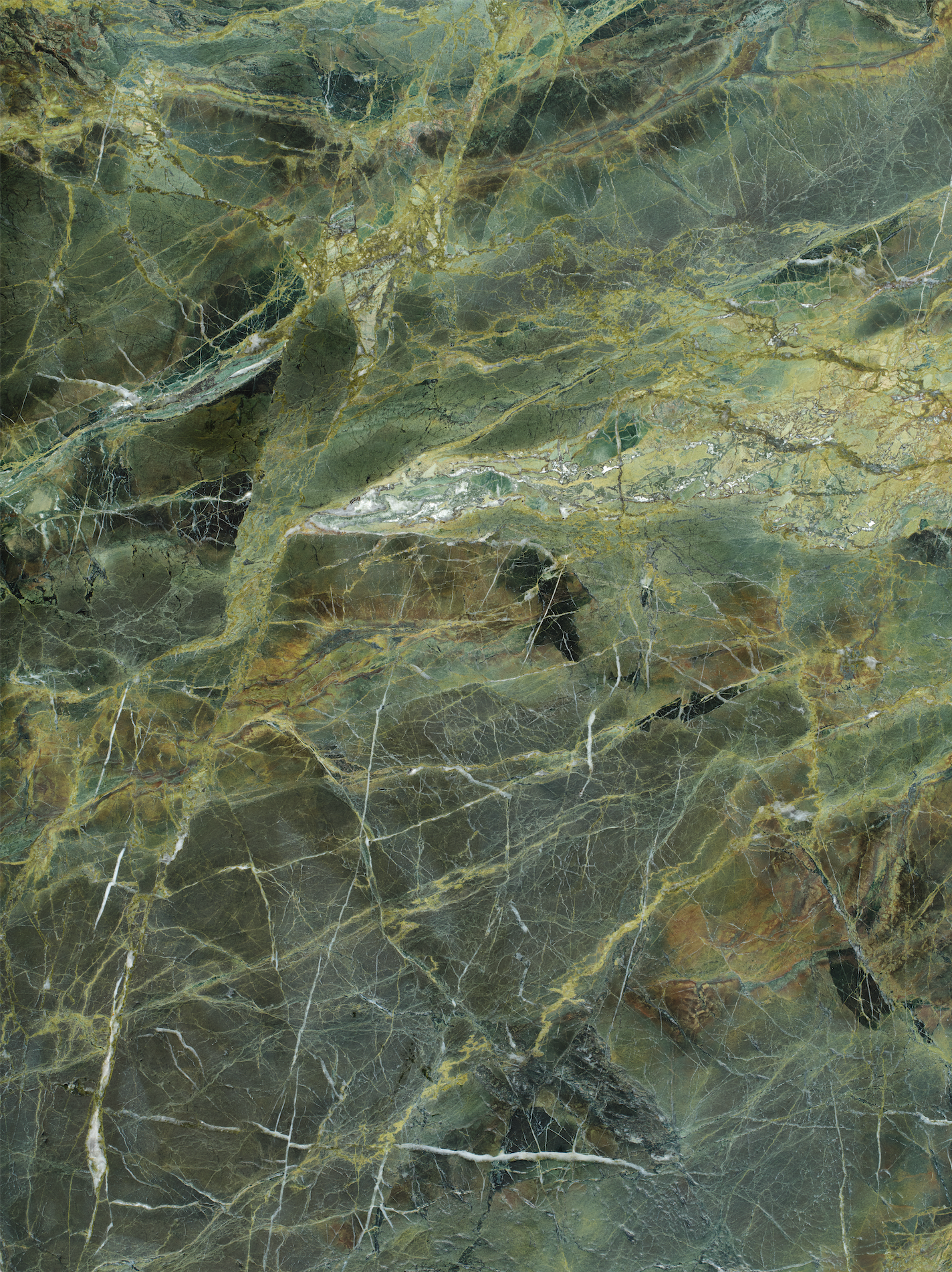 varied green and white stone