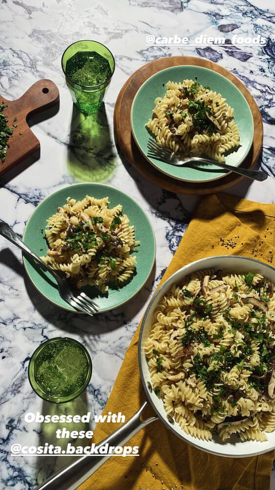 COSITA Vinyl Backdrop -  Calacatta Turquoise