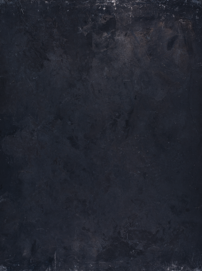 Blackboard vinyl backdrop. Vinyl image is of black, gray, and minimal white painted textured plaster surface imitating a blackboard appearance perfect for food, drink, and product photography.