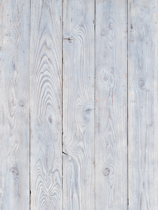 Cape Cod vinyl backdrop. Vinyl image is of a light white and gray painted wood surface