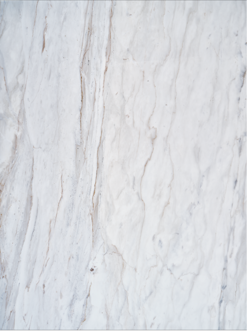 Delicato vinyl backdrop. Vinyl image is of a cool toned white marble stone with light streaks of soft gray and rich brown