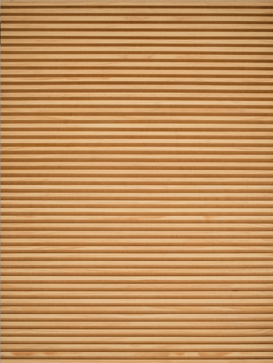 Vinyl backdrop of rounded wood slats surface