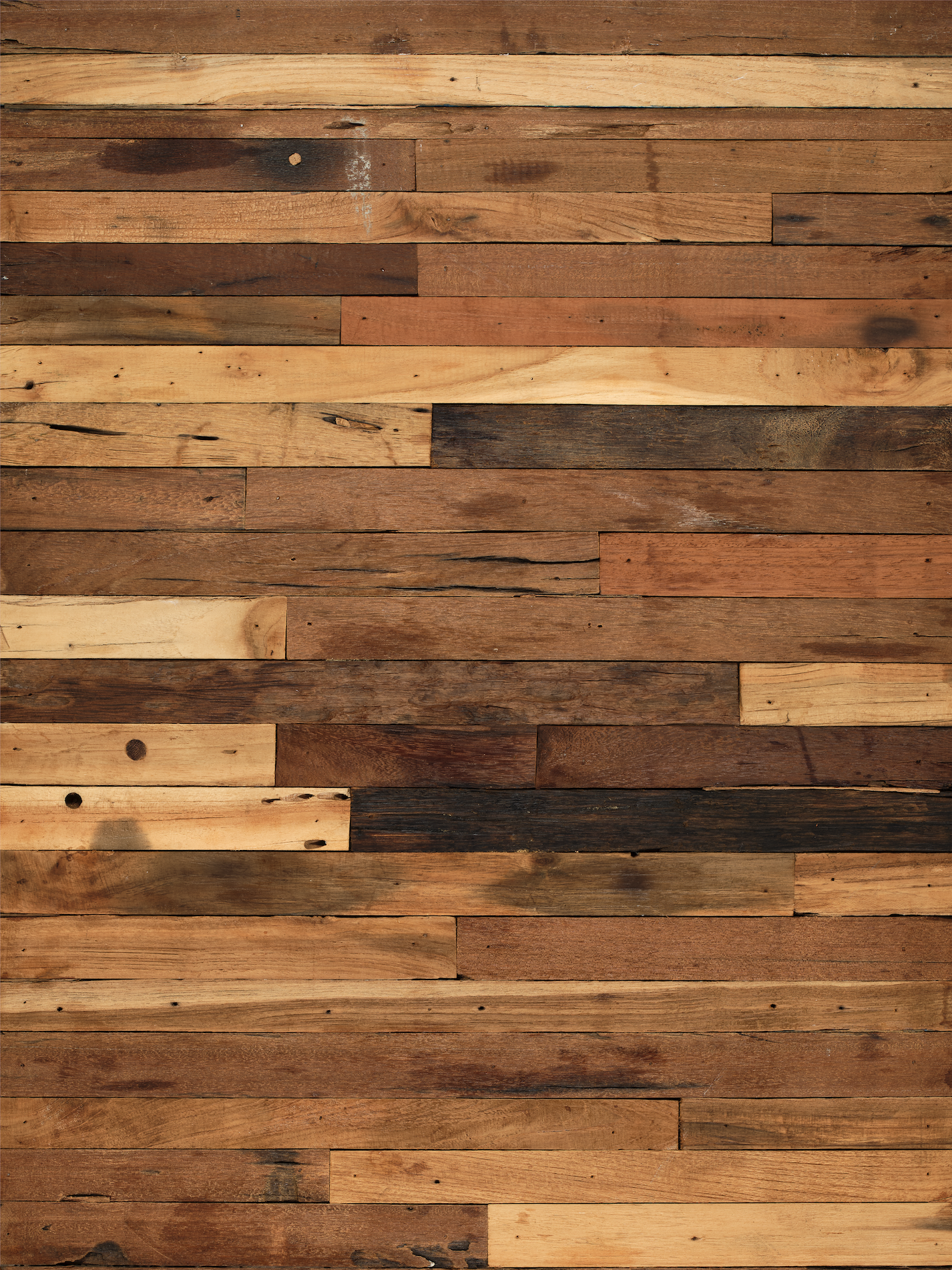 varied warm colored wood slat background