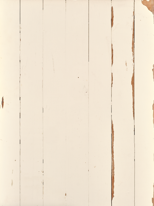 cream colored painted wood slats