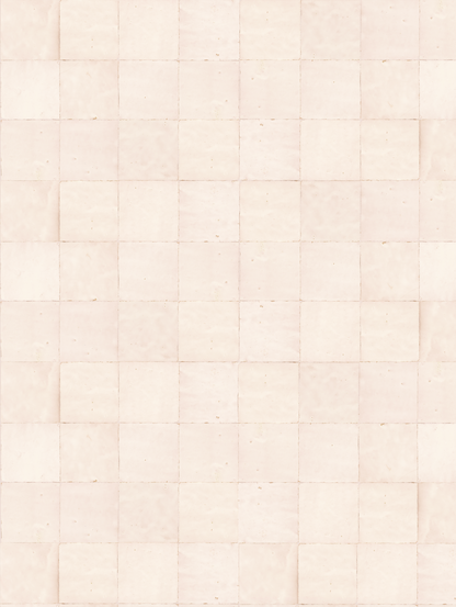 Cool toned white square tile backdrop