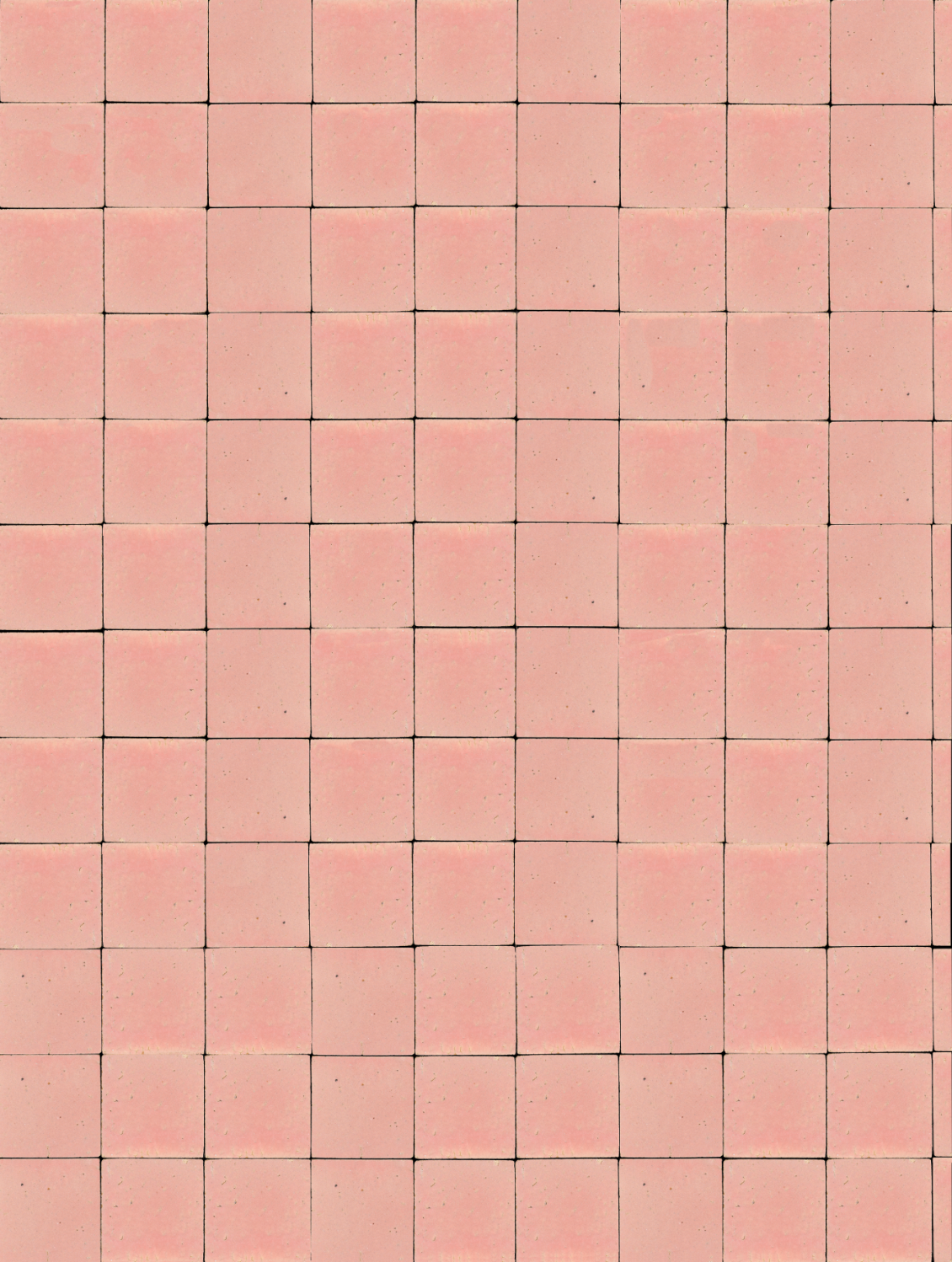 Light pink square tile with no grout vinyl backdrop